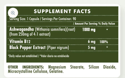 Ashwaganda Plus Vitamin B12