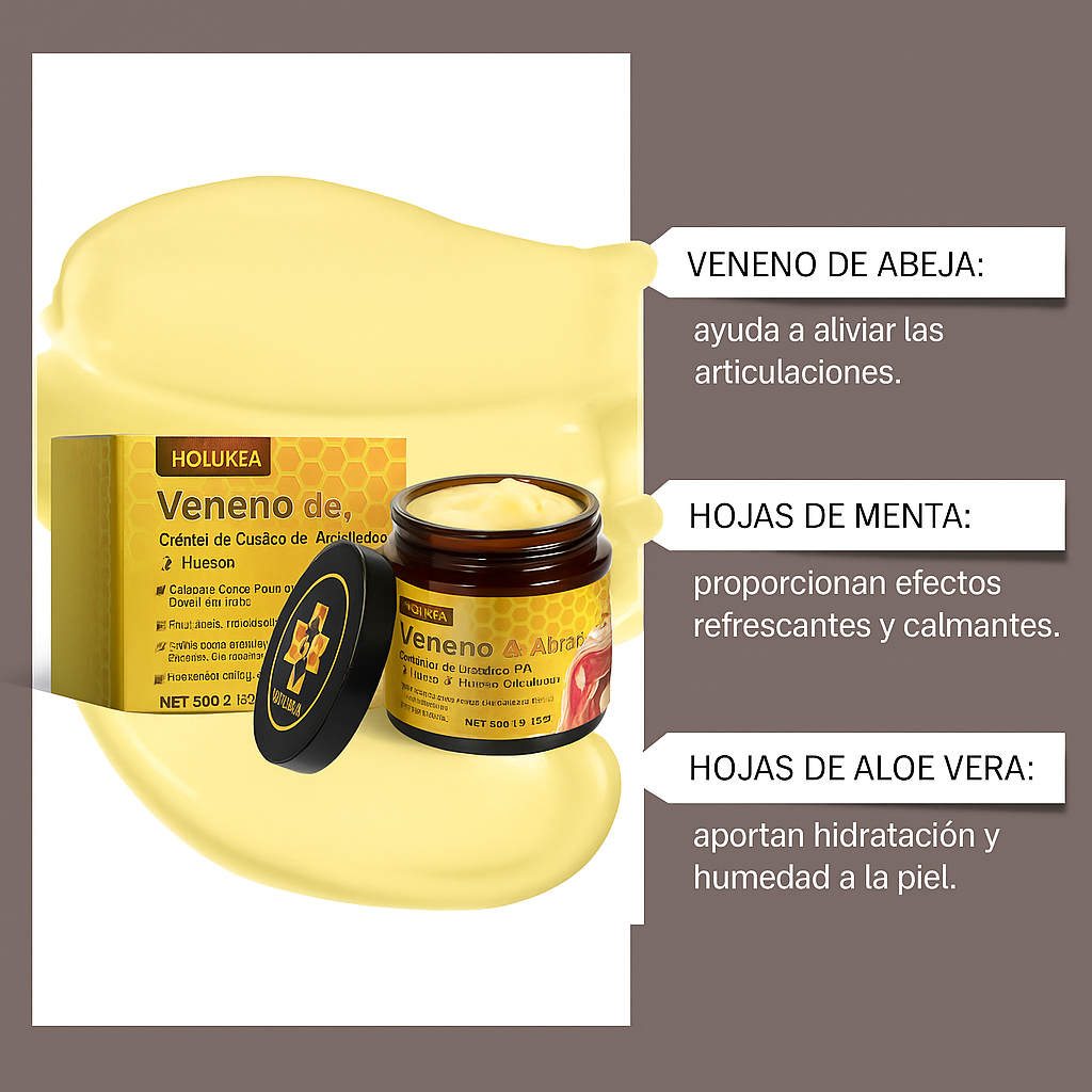 Crema Alivio Dolor con Veneno de Abeja