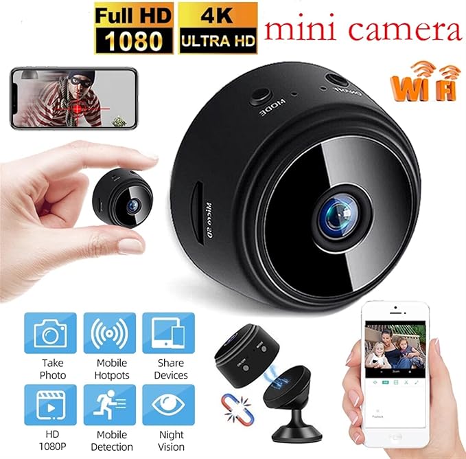 MINI CAMARA A9 1080p Inalámbrica Wifi Smart Home Vigilancia