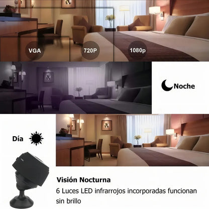 MINI CAMARA A9 1080p Inalámbrica Wifi Smart Home Vigilancia