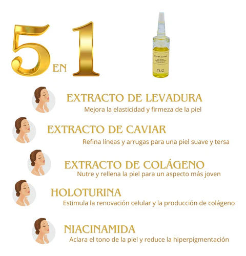 Sérum Premium Antiedad 5 en 1 con extracto de Caviar