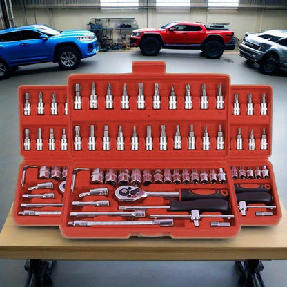 SET DE HERRAMIENTAS 46 LLAVE DE 1/4