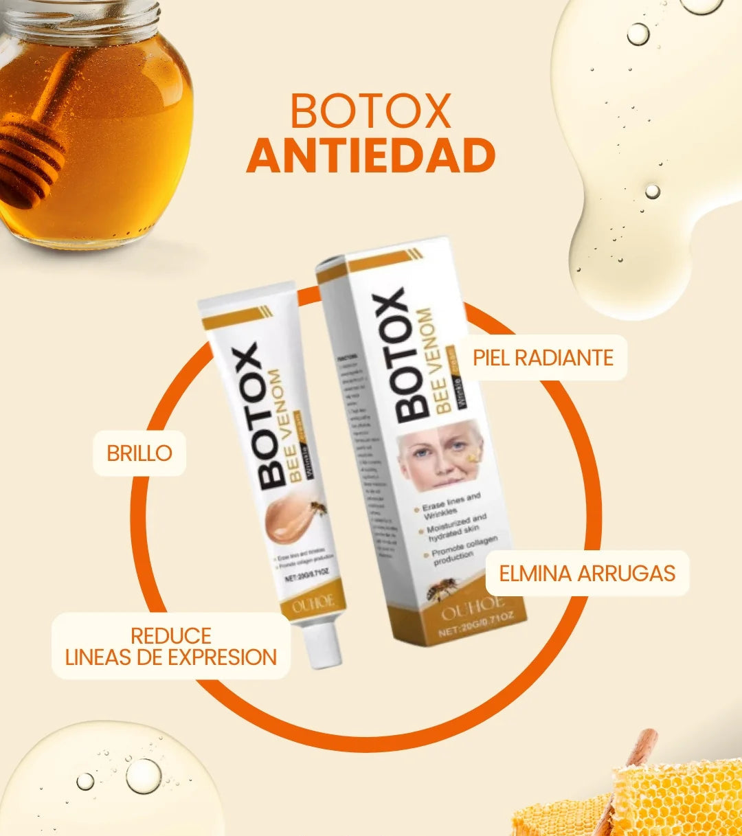 Crema Veneno de Abeja Rejuvenecedora - Reduce Arrugas y Manchas en 2 Semanas