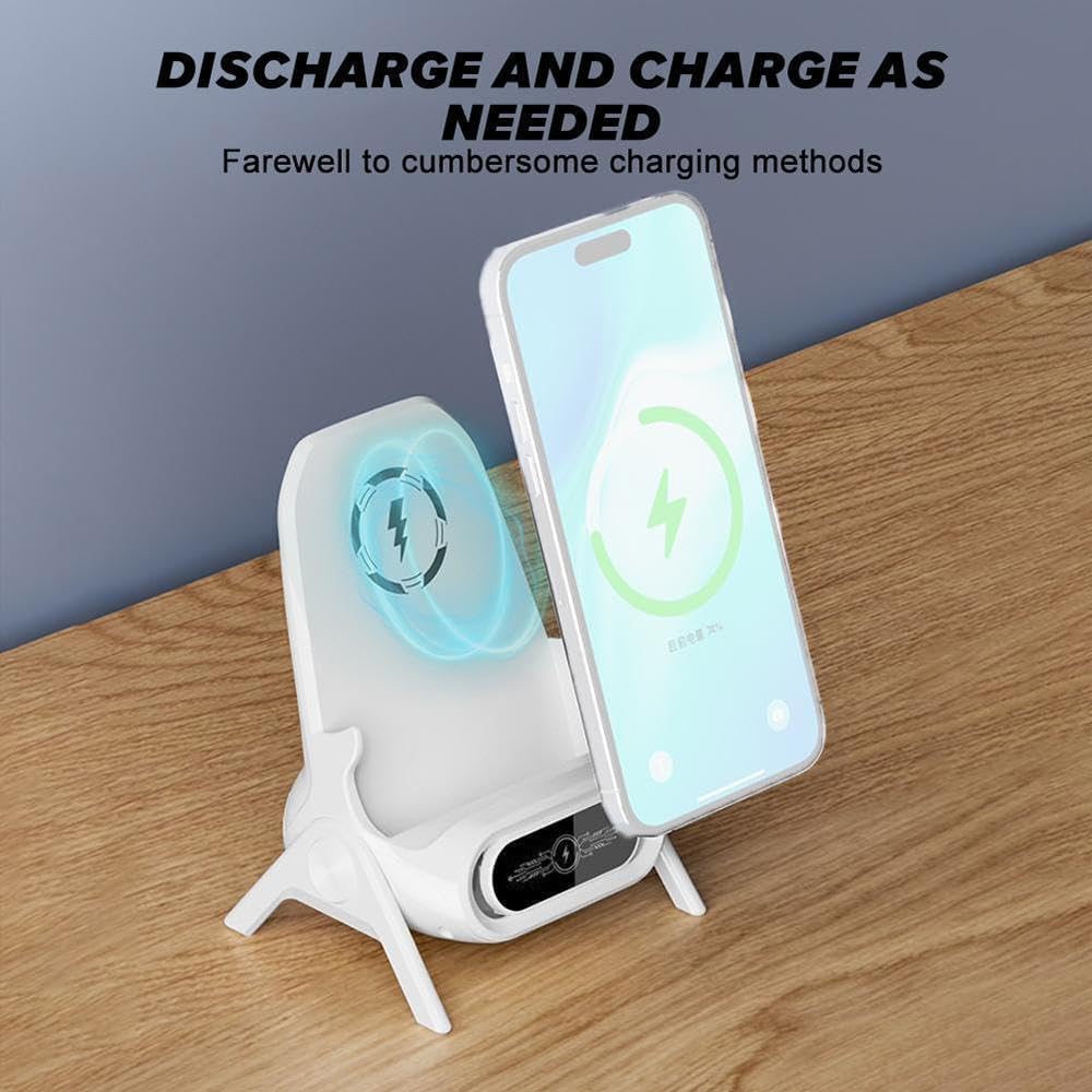 Soporte Multifuncional Para Movil / Cargador Inalámbrico Rápido y Speaker.