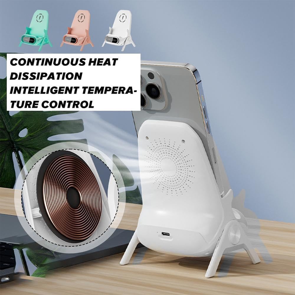 Soporte Multifuncional Para Movil / Cargador Inalámbrico Rápido y Speaker.