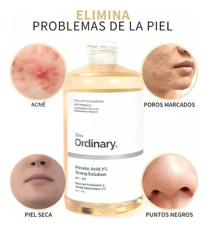 The Ordinary Acido glicólico al 7% - Tónico Luminoso para la Piel