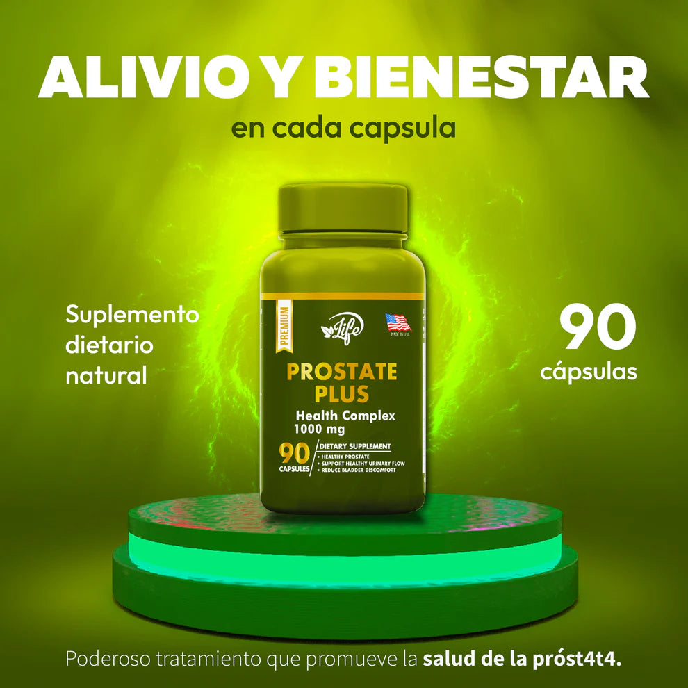 Prostate Plus – Para el Bienestar Masculino (90 cáps.) La mejor Formula.