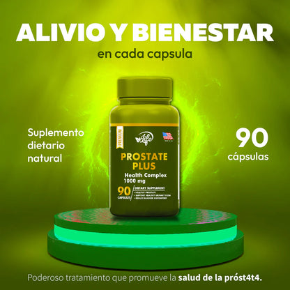 Prostate Plus – Para el Bienestar Masculino (90 cáps.) La mejor Formula.